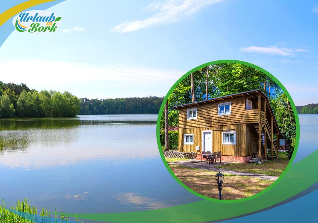 Villa Jagd-Angler-Holzhaus-im-Wald-am-See Kyritz Exterior foto