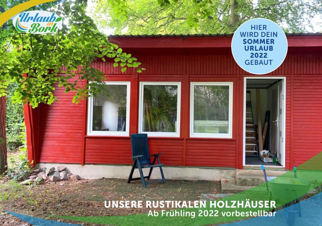 Villa Jagd-Angler-Holzhaus-im-Wald-am-See Kyritz Exterior foto